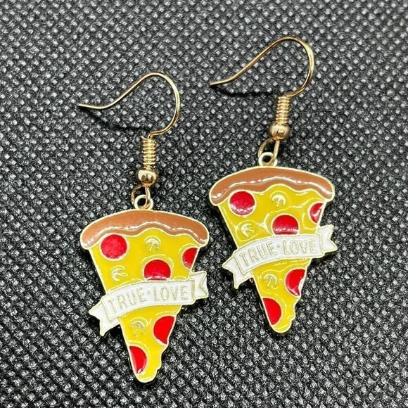 Pizza Lovers Earrings | Handmade - Picture 5 of 6